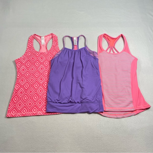 Ivivva Girls Activewear Tank Top Lot (3) Size 10 by Lululemon - Picture 2 of 16